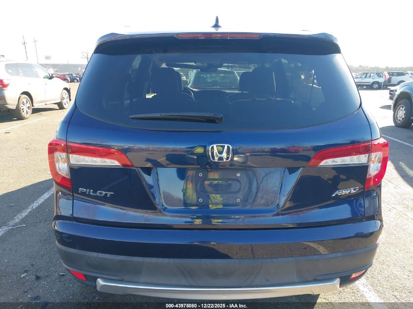 2021 Honda Pilot Awd Ex-L VIN: 5FNYF6H54MB019470 Lot: 43975080