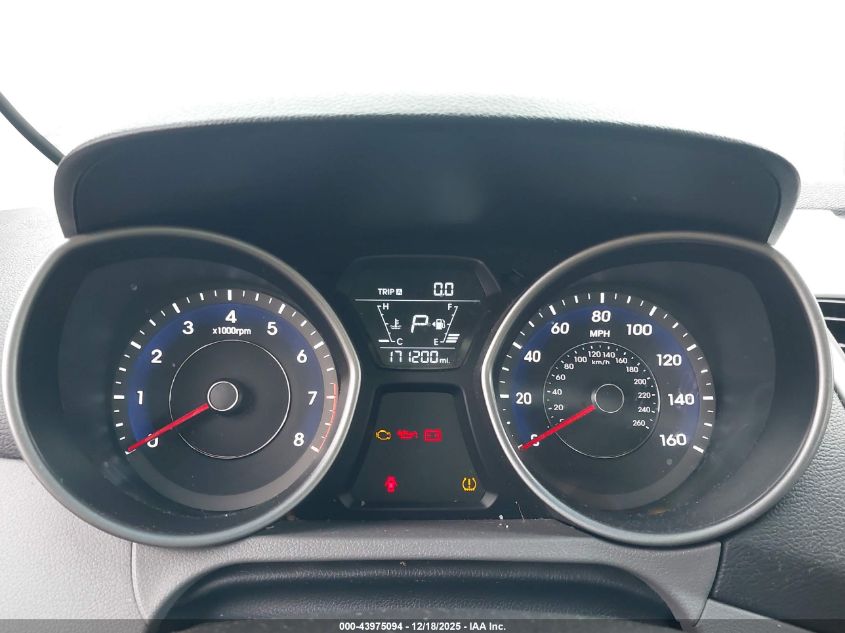 2014 Hyundai Elantra Se VIN: 5NPDH4AE0EH512606 Lot: 43975094