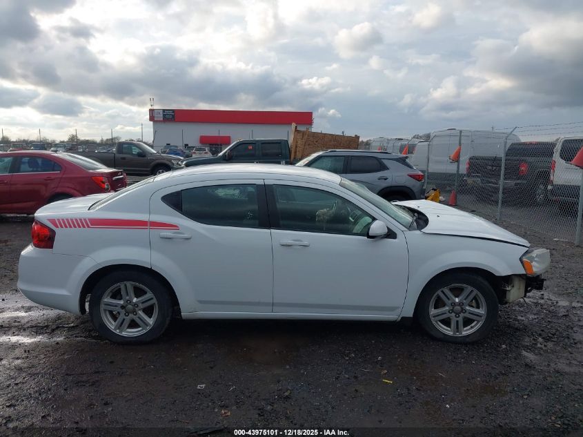 2012 Dodge Avenger Sxt VIN: 1C3CDZCB4CN219705 Lot: 43975101