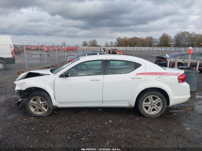 2012 Dodge Avenger Sxt VIN: 1C3CDZCB4CN219705 Lot: 43975101