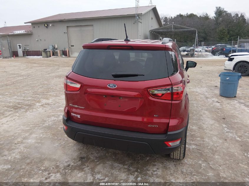 2019 Ford Ecosport Se VIN: MAJ6S3GL7KC302124 Lot: 43975157