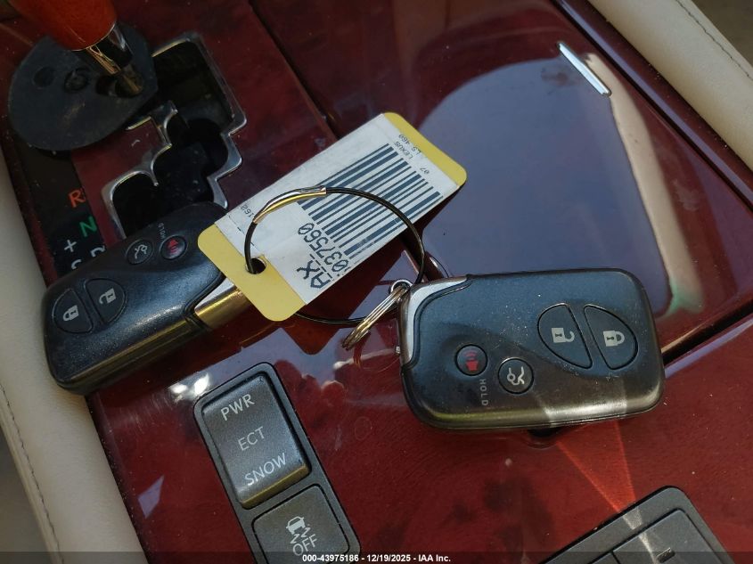 2007 Lexus Ls 460 VIN: JTHBL46F375037560 Lot: 43975186