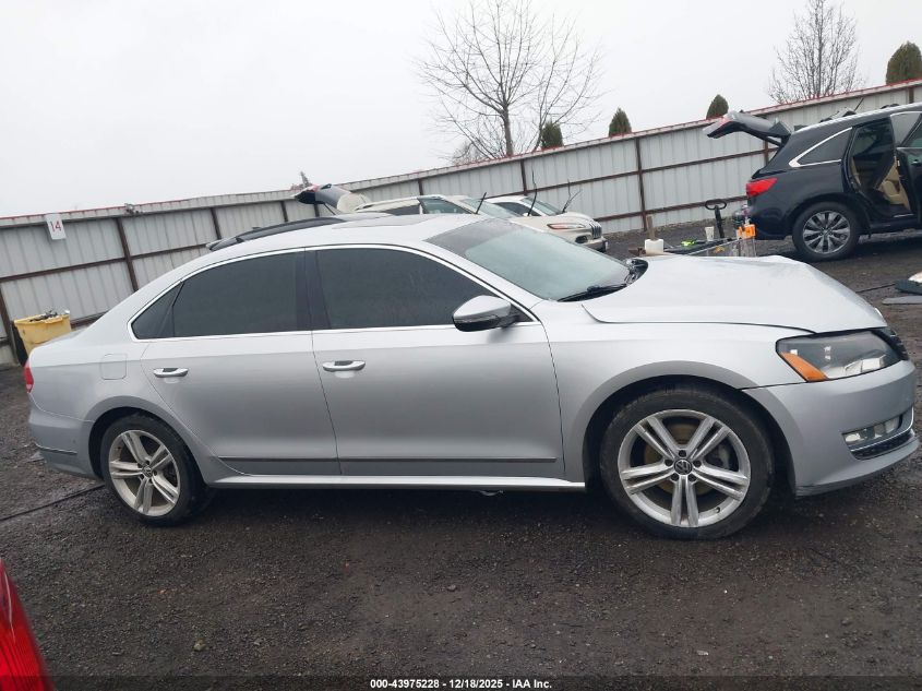 2012 Volkswagen Passat 2.0L Tdi Sel Premium VIN: 1VWCN7A30CC097815 Lot: 43975228