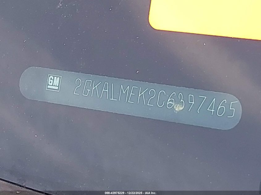2012 GMC Terrain Sle-1 VIN: 2GKALMEK2C6397465 Lot: 43975229
