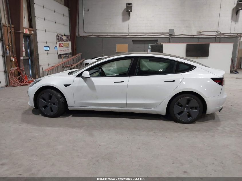 2022 Tesla Model 3 Rear-Wheel Drive VIN: 5YJ3E1EA0NF206921 Lot: 43975247