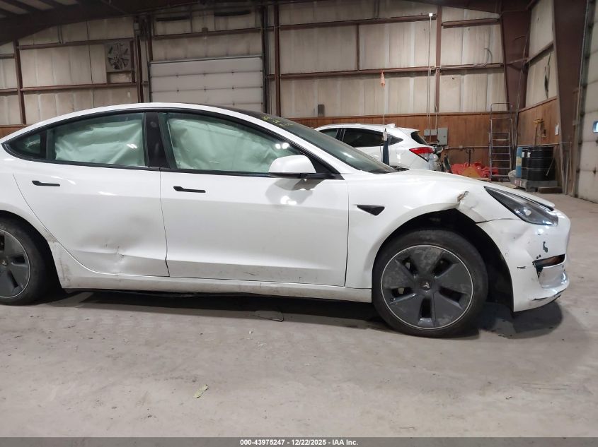 2022 Tesla Model 3 Rear-Wheel Drive VIN: 5YJ3E1EA0NF206921 Lot: 43975247