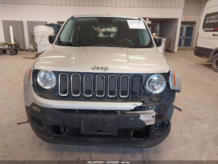 2017 Jeep Renegade Sport Fwd VIN: ZACCJAAB4HPF89074 Lot: 43975251
