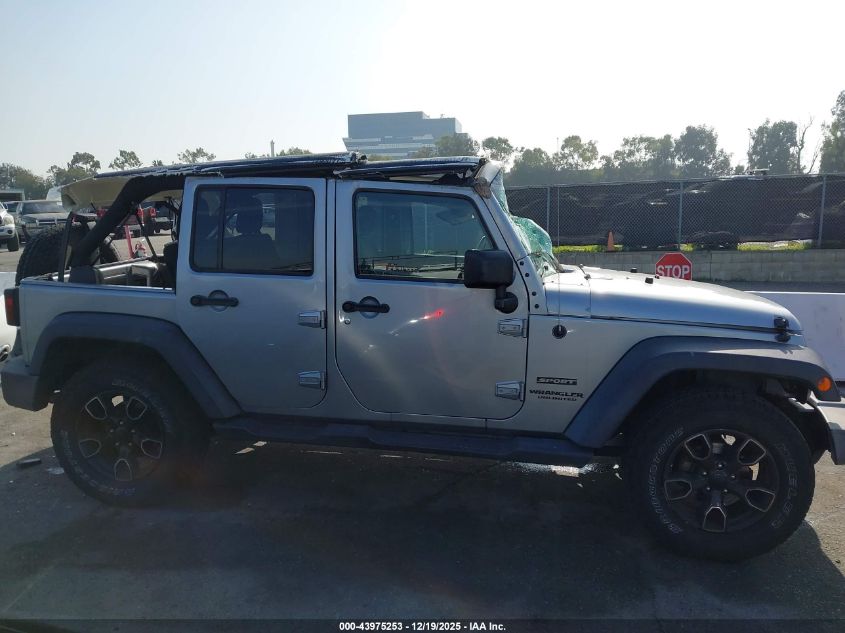 2017 Jeep Wrangler Unlimited Sport 4X4 VIN: 1C4BJWDG0HL646312 Lot: 43975253
