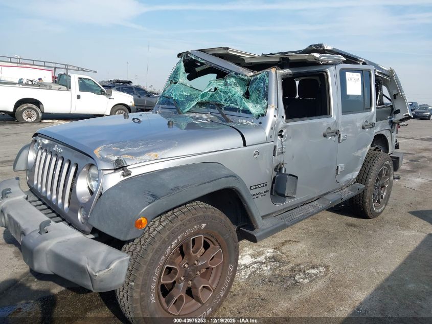 2017 Jeep Wrangler Unlimited Sport 4X4 VIN: 1C4BJWDG0HL646312 Lot: 43975253