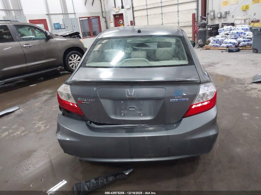 2012 Honda Civic Hybrid VIN: JHMFB4F26CS005165 Lot: 43975258