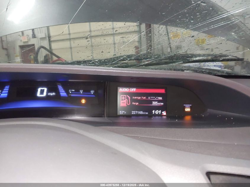 2012 Honda Civic Hybrid VIN: JHMFB4F26CS005165 Lot: 43975258