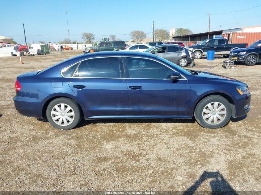 2015 Volkswagen Passat 1.8T Limited Edition VIN: 1VWAS7A37FC086900 Lot: 43975290