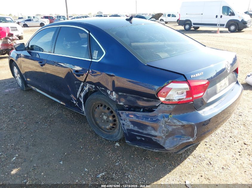 2015 Volkswagen Passat 1.8T Limited Edition VIN: 1VWAS7A37FC086900 Lot: 43975290