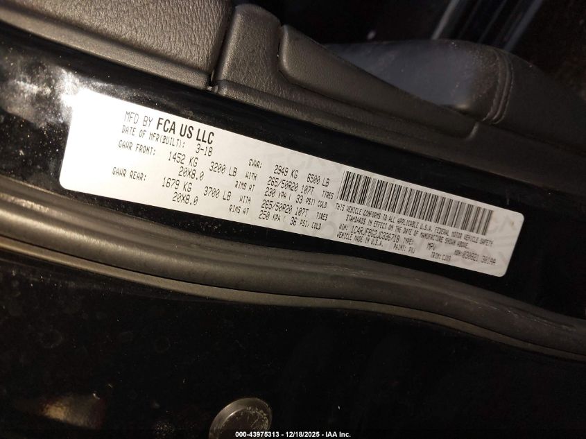 2018 Jeep Grand Cherokee Limited 4X4 VIN: 1C4RJFBG2JC336718 Lot: 43975313