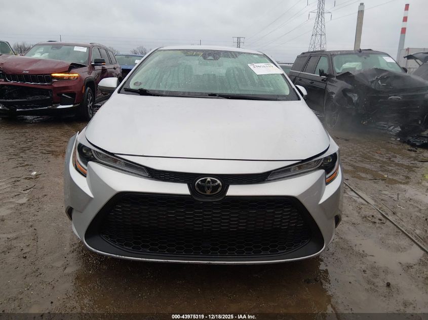 2021 Toyota Corolla Le VIN: 5YFEPMAE1MP263242 Lot: 43975319