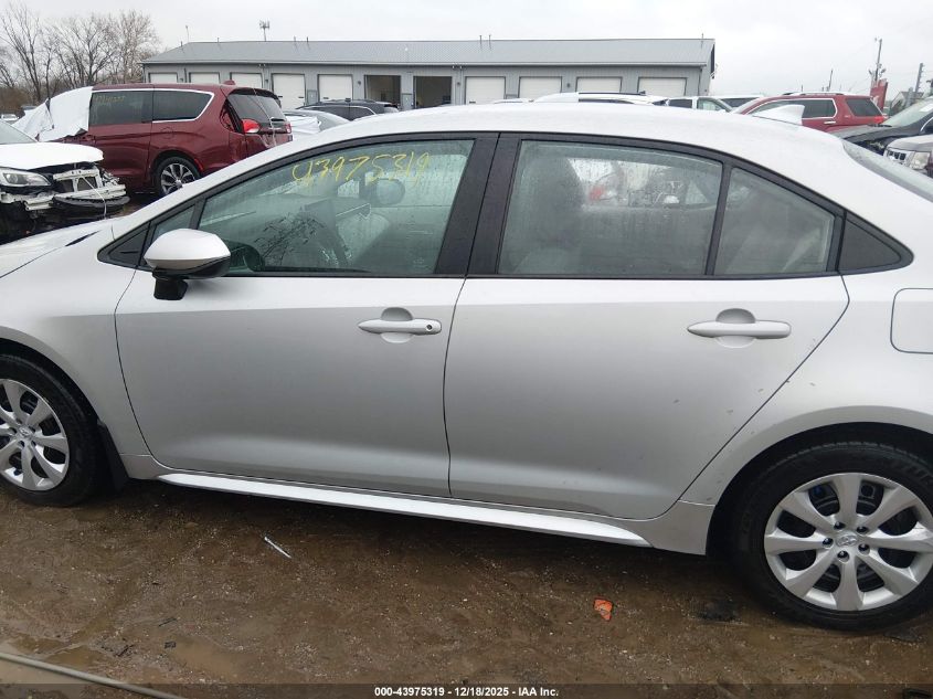 2021 Toyota Corolla Le VIN: 5YFEPMAE1MP263242 Lot: 43975319