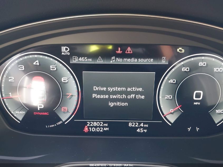 2025 Audi A5 Sportback Premium 45 Tfsi S Line Quattro S Tronic VIN: WAUDACF55SA006261 Lot: 43975332