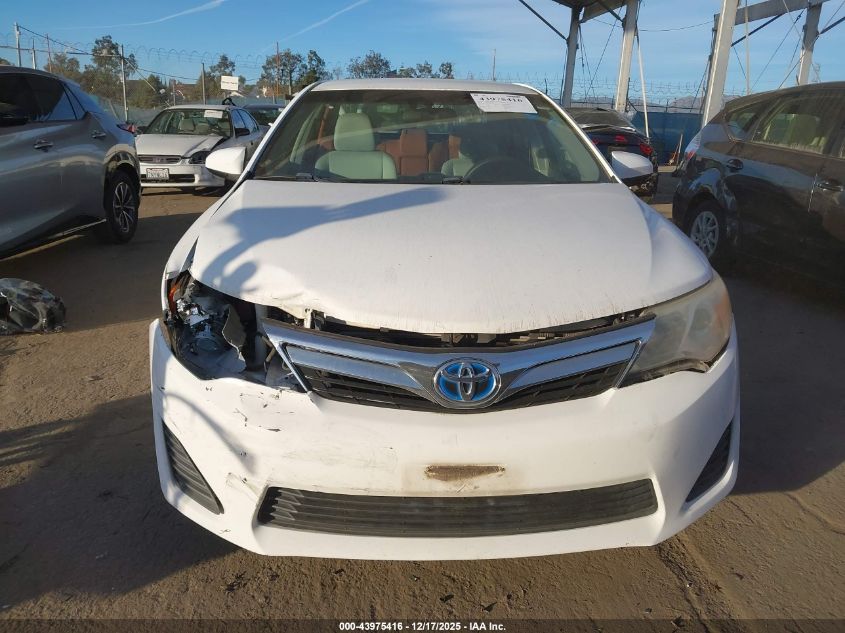 2012 Toyota Camry Hybrid Le VIN: 4T1BD1FK3CU014060 Lot: 43975416