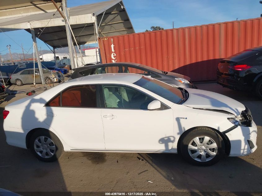 2012 Toyota Camry Hybrid Le VIN: 4T1BD1FK3CU014060 Lot: 43975416