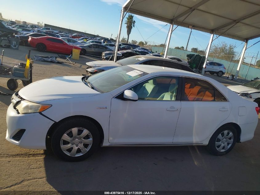 2012 Toyota Camry Hybrid Le VIN: 4T1BD1FK3CU014060 Lot: 43975416