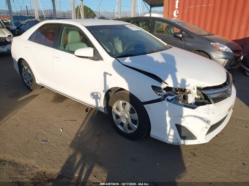 2012 Toyota Camry Hybrid Le VIN: 4T1BD1FK3CU014060 Lot: 43975416