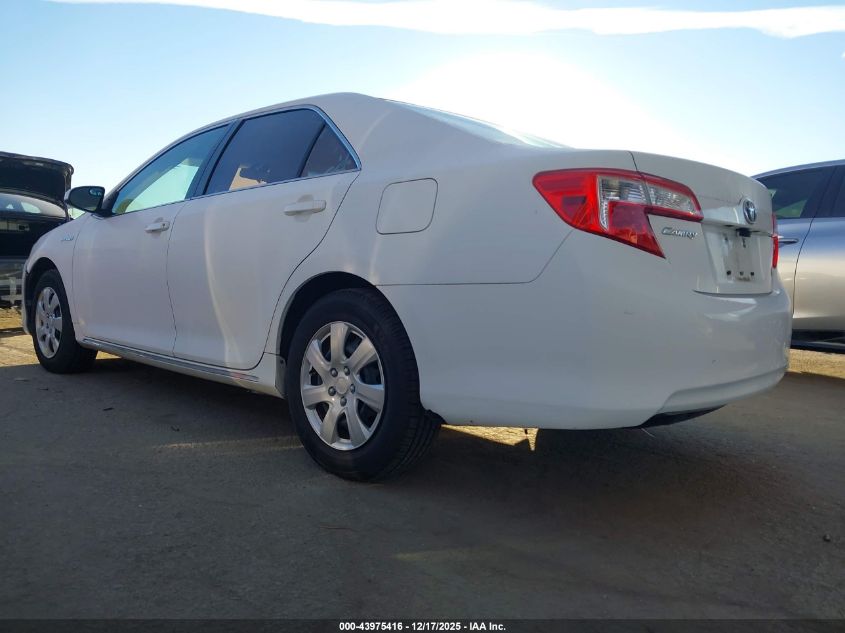 2012 Toyota Camry Hybrid Le VIN: 4T1BD1FK3CU014060 Lot: 43975416