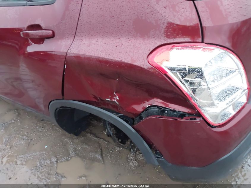 2016 Chevrolet Trax 1Ls VIN: 3GNCJKSB9GL158975 Lot: 43975421