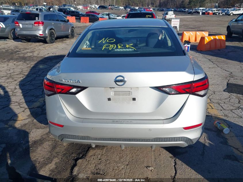 2021 Nissan Sentra S Xtronic Cvt VIN: 3N1AB8BVXMY322195 Lot: 43975446