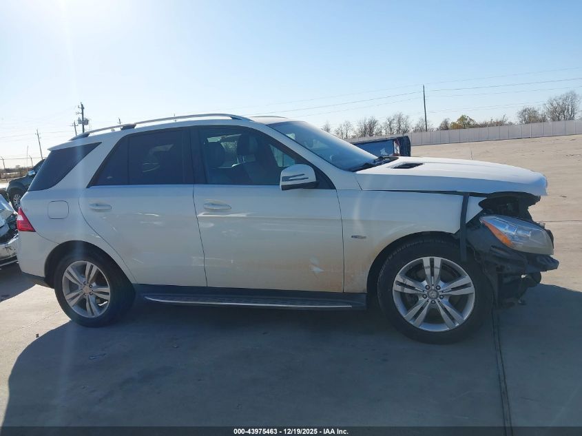 2012 Mercedes-Benz Ml 350 4Matic VIN: 4JGDA5HB1CA023900 Lot: 43975463