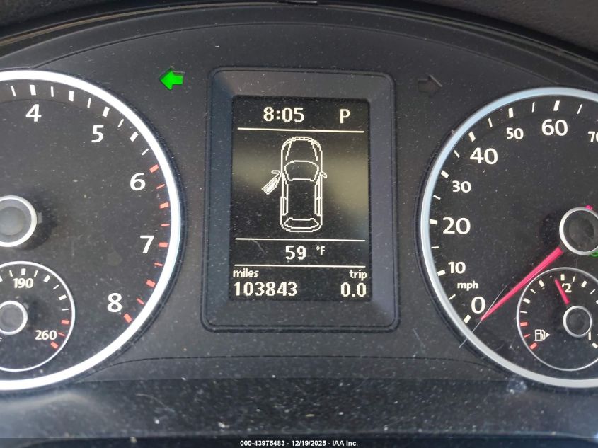 2011 Volkswagen Tiguan Se VIN: WVGAV7AX2BW522943 Lot: 43975483