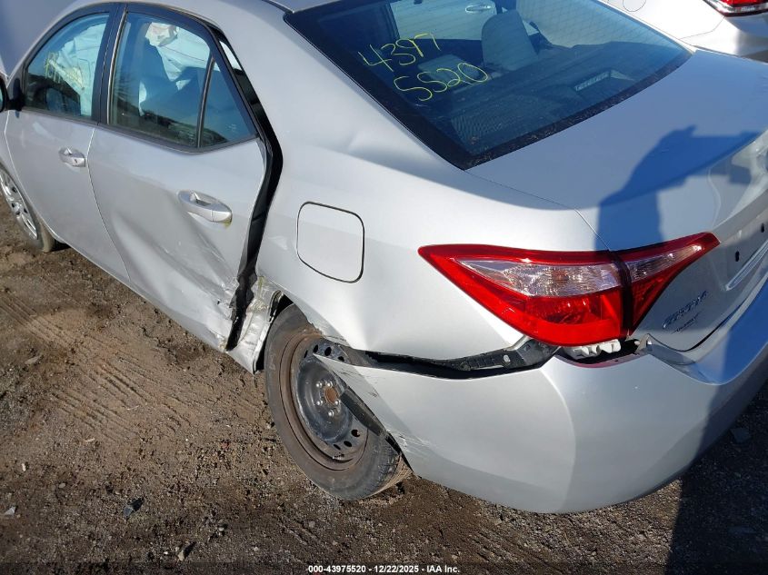 2019 Toyota Corolla Le VIN: 2T1BURHE0KC131844 Lot: 43975520