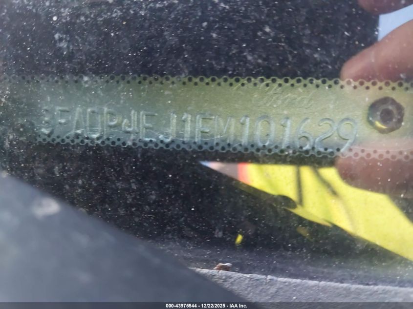 2015 Ford Fiesta Se VIN: 3FADP4EJ1FM101629 Lot: 43975544