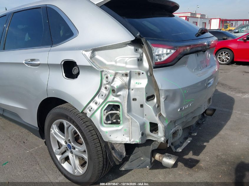 2018 Ford Edge Titanium VIN: 2FMPK3K96JBB43357 Lot: 43975547