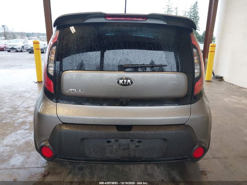 2015 Kia Soul + VIN: KNDJP3A5XF7135496 Lot: 43975553