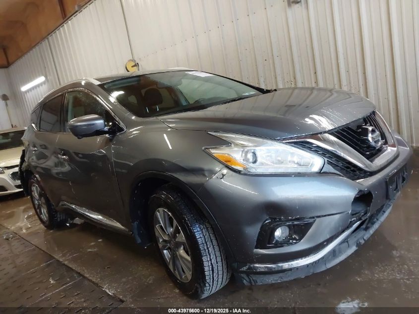 2016 Nissan Murano Sl VIN: 5N1AZ2MH9GN165642 Lot: 43975600