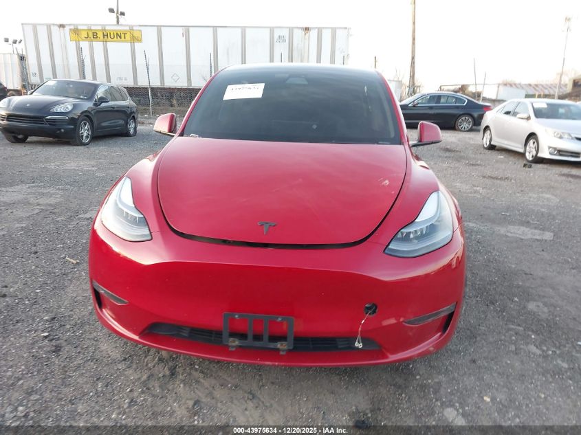 2022 Tesla Model Y Performance Dual Motor All-Wheel Drive VIN: 7SAYGDEF3NF465208 Lot: 43975634
