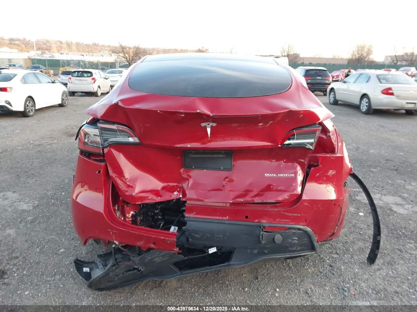 2022 Tesla Model Y Performance Dual Motor All-Wheel Drive VIN: 7SAYGDEF3NF465208 Lot: 43975634