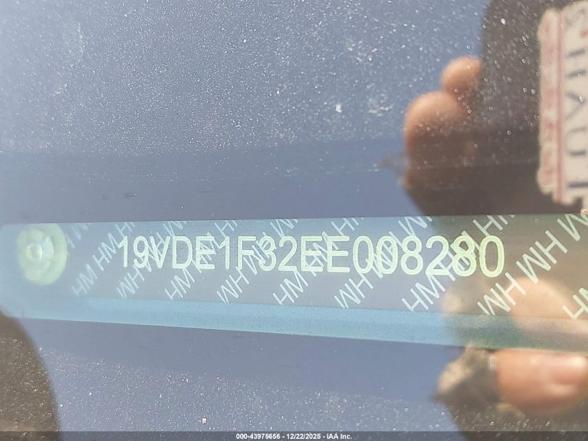 2014 Acura Ilx 2.0L VIN: 19VDE1F32EE008280 Lot: 43975656