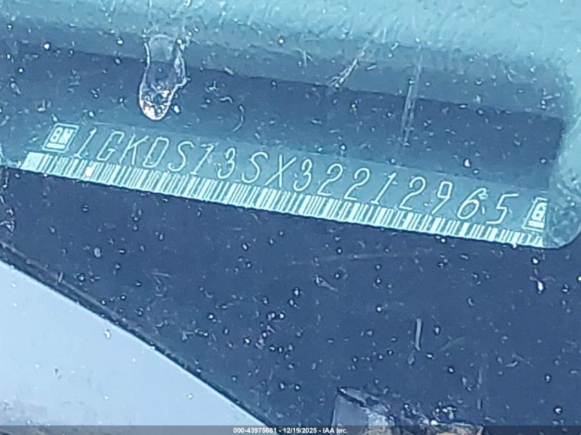 2003 GMC Envoy Slt VIN: 1GKDS13SX32212965 Lot: 43975681