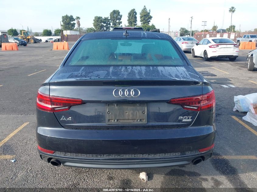 2018 Audi A4 2.0T Tech Ultra Premium/2.0T Ultra Premium VIN: WAUKMAF42JA223324 Lot: 43975703