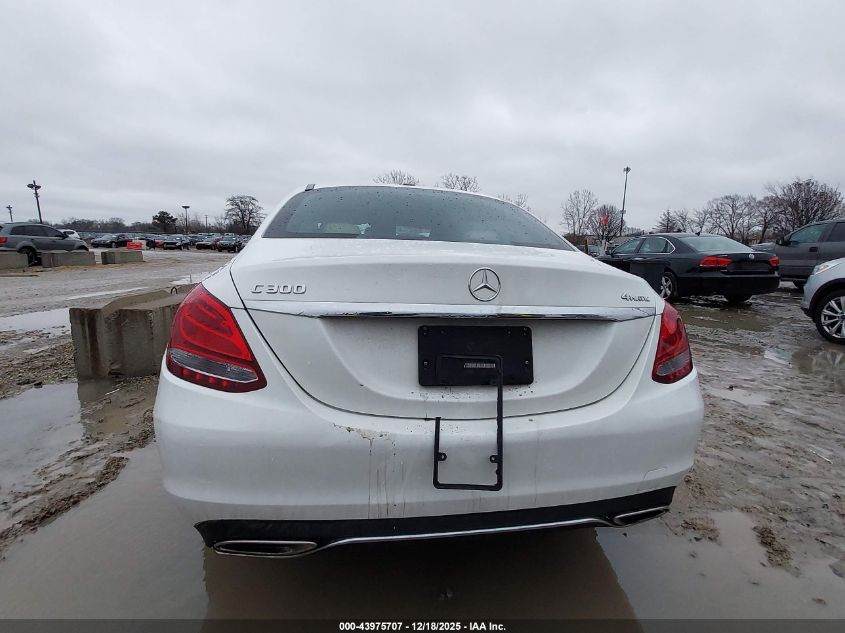 2018 Mercedes-Benz C 300 4Matic VIN: 55SWF4KB4JU258604 Lot: 43975707