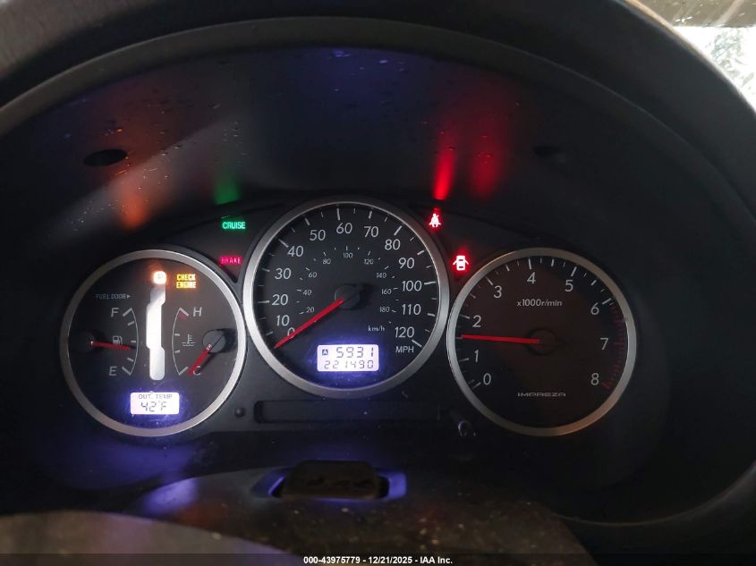 2005 Subaru Impreza Outback Sport Base W/Special Edition VIN: JF1GG68565H809966 Lot: 43975779