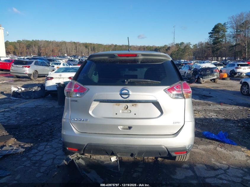 2016 Nissan Rogue S/Sl/Sv VIN: 5N1AT2MV6GC762315 Lot: 43975797