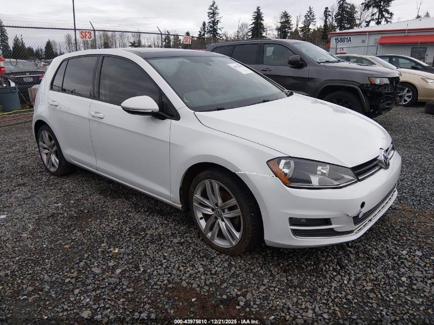 2015 Volkswagen Golf Tdi Sel 4-Door VIN: 3VWRA7AU8FM077197 Lot: 43975810