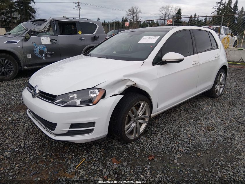 2015 Volkswagen Golf Tdi Sel 4-Door VIN: 3VWRA7AU8FM077197 Lot: 43975810