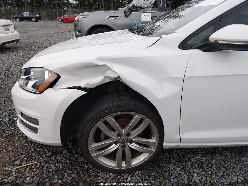 2015 Volkswagen Golf Tdi Sel 4-Door VIN: 3VWRA7AU8FM077197 Lot: 43975810