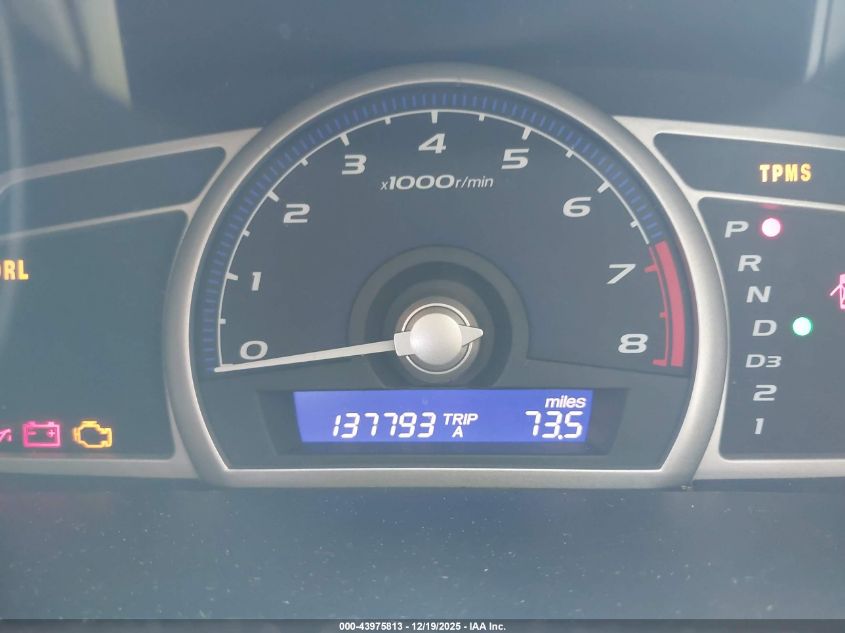 2009 Honda Civic Vp VIN: 2HGFA16339H335780 Lot: 43975813