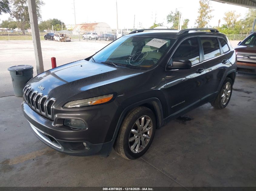 2016 Jeep Cherokee Limited VIN: 1C4PJLDS5GW324061 Lot: 43975825