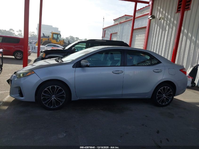 2015 Toyota Corolla S Plus VIN: 2T1BURHE1FC230081 Lot: 43975840