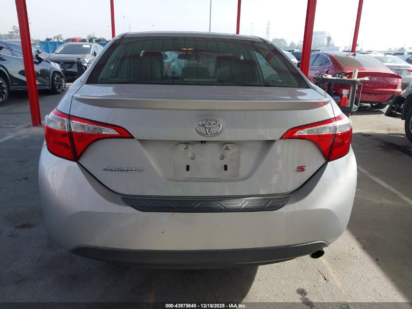 2015 Toyota Corolla S Plus VIN: 2T1BURHE1FC230081 Lot: 43975840